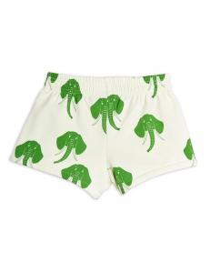 Preview: MINI RODINI Sweatshorts Elephants - offwhite